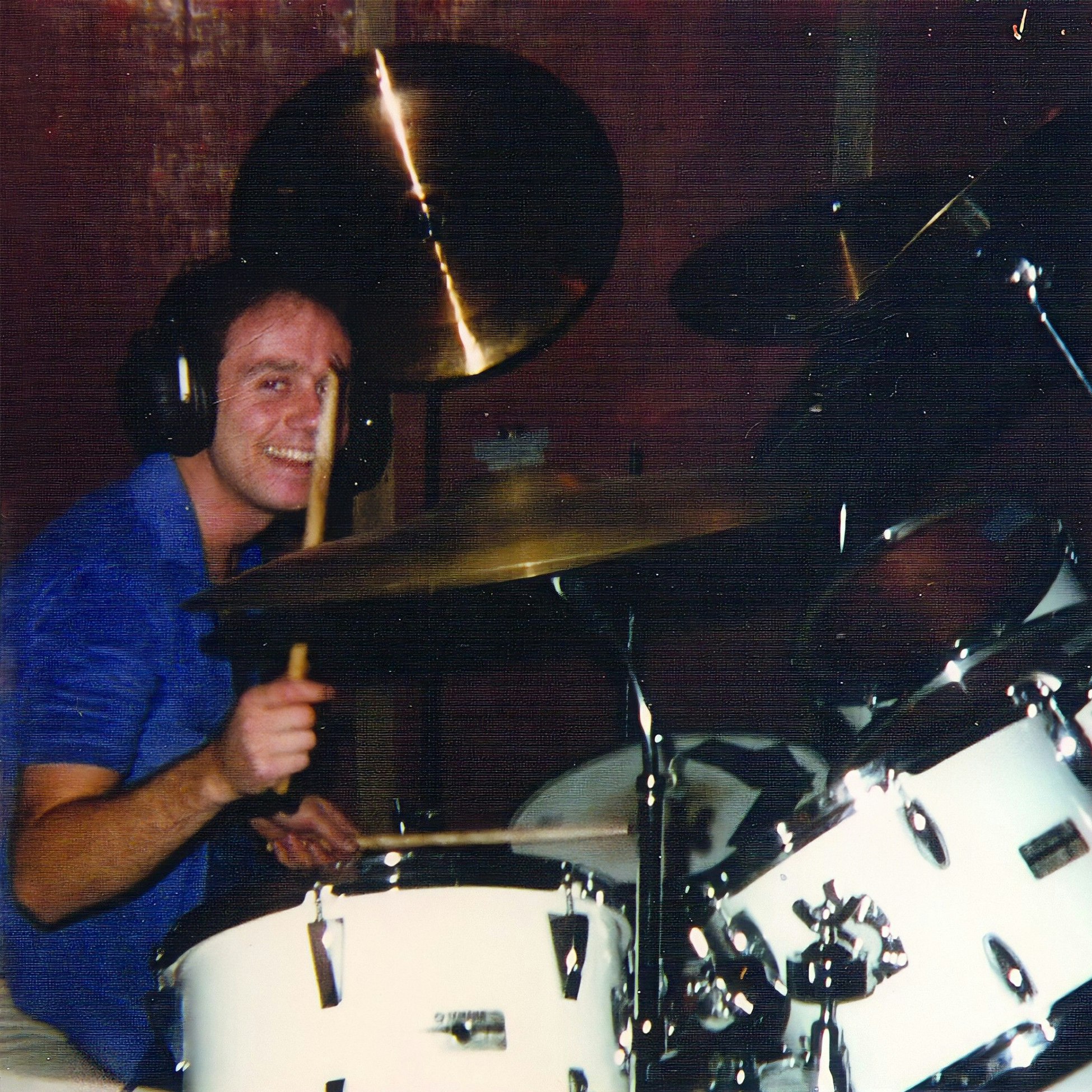 Keith LeBlanc at the drums. Photograph courtesy of Keith LeBlanc and Doug Wimbish.